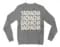 Yachacha Yachacha, Gachacha Gachacha Men/Unisex Long Sleeve Sweatshirt in Graphite Heather Color